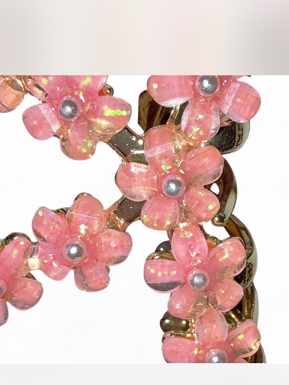 ✨ BRAND NEW SUNDAY STATE FLOWER CLAW CLIP SET ✨🌸 pink and ivory - Picture 2 of 5